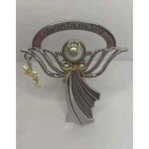 ALEXA'S ANGELS Always By My Side REMBERENCE Angel Metal Bedside Grief GIFT EuC